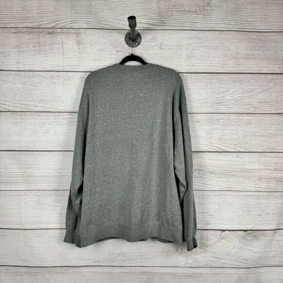 Vans Men's Cozy Heather Gray Embroidered Patch Varsity Sweatshirt Size XXL - Picture 8 of 8